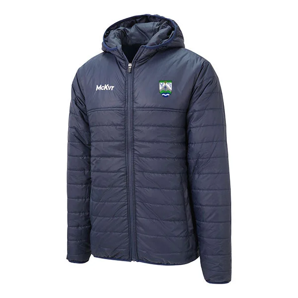 Mc Keever CLG Ghaoth Dobhair Core 22 Puffa Jacket - Adult - Navy Belted Jacket Elasticated Jacket Padded Jacket