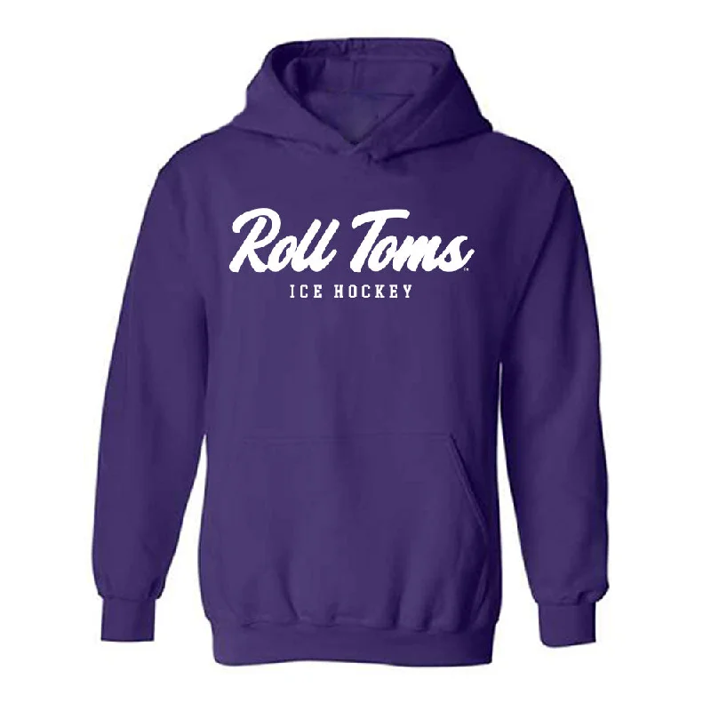 UST - NCAA Women's Ice Hockey : Maddy Clough - Hooded Sweatshirt Hoodie with Half-Zip Sporty Casual