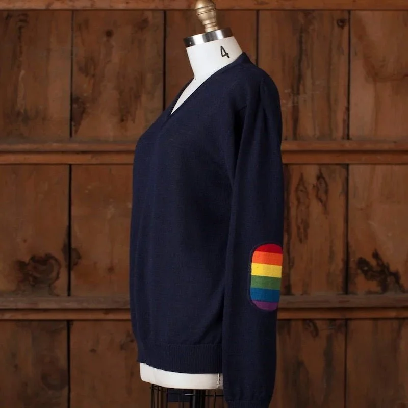 Alicia Adams Alpaca Rainbow Sweater Oversized Loose Flowy