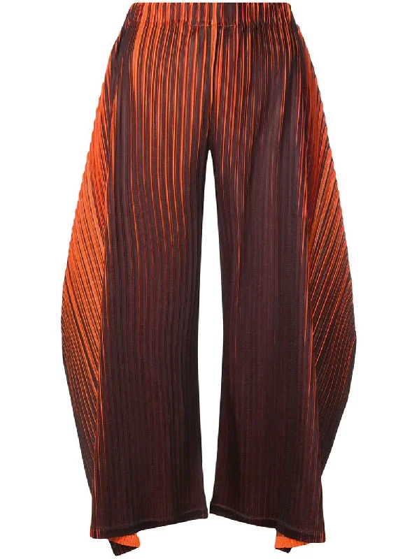 micro pleated trousers Trousers Striped Patterned