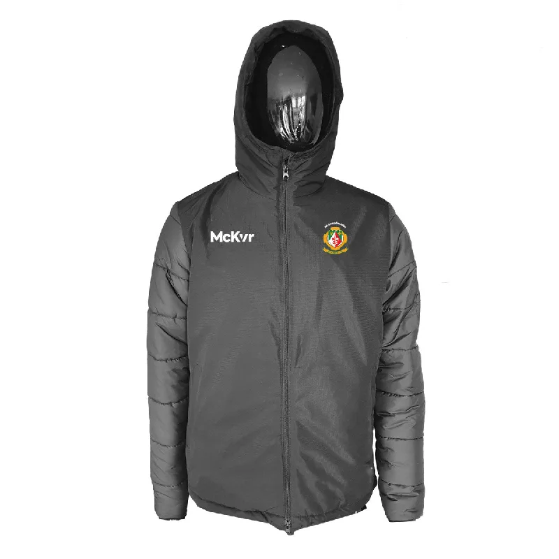 Mc Keever Sarsfields GAA Core 22 Stadium Jacket - Adult - Black Hoodie Zip-Up Jacket Button-Up Jacket