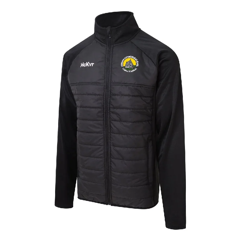 Mc Keever Carna Cashel GAA Core 22 Hybrid Jacket - Adult - Black Rayon Fabric Velvet Fabric Corduroy Fabric