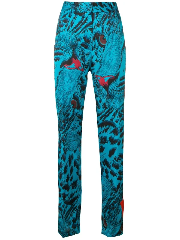 printed high waisted trousers Trousers Timeless Classic