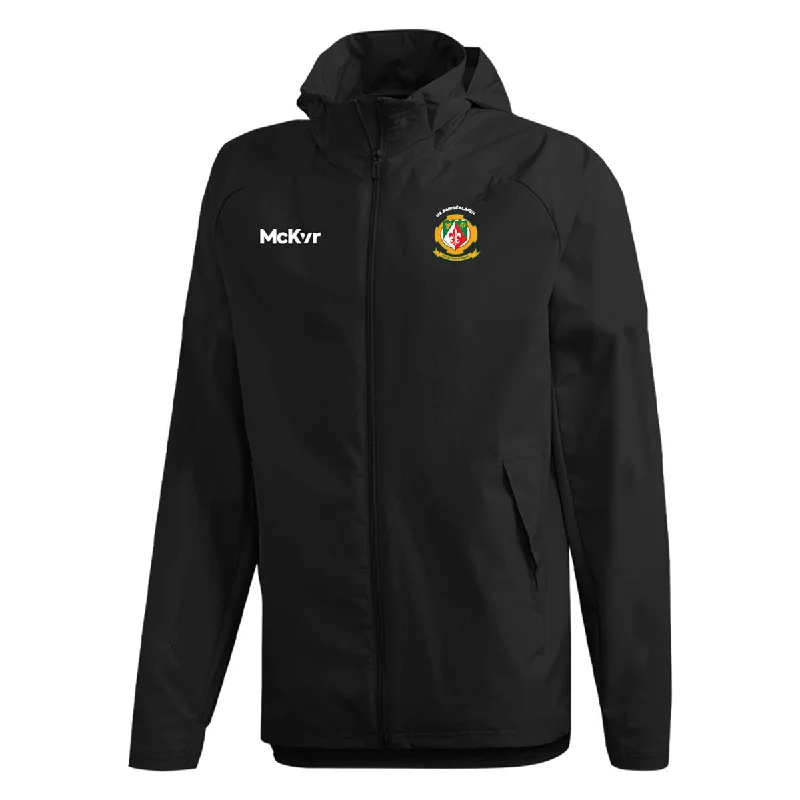 Mc Keever Sarsfields GAA Core 22 Rain Jacket - Adult - Black Trench Coat Raincoat Waterproof Jacket