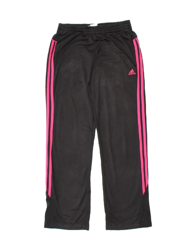 ADIDAS Womens Tracksuit Trousers UK 4/6 XS Black Polyester Trousers sophisticated sleek