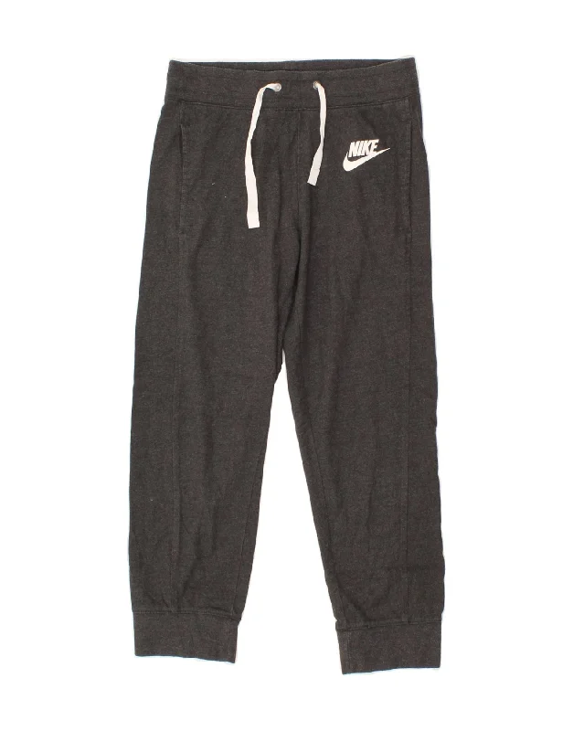 NIKE Womens Tracksuit Trousers Joggers UK 6 XS  Grey Polyester Trousers Business Professional