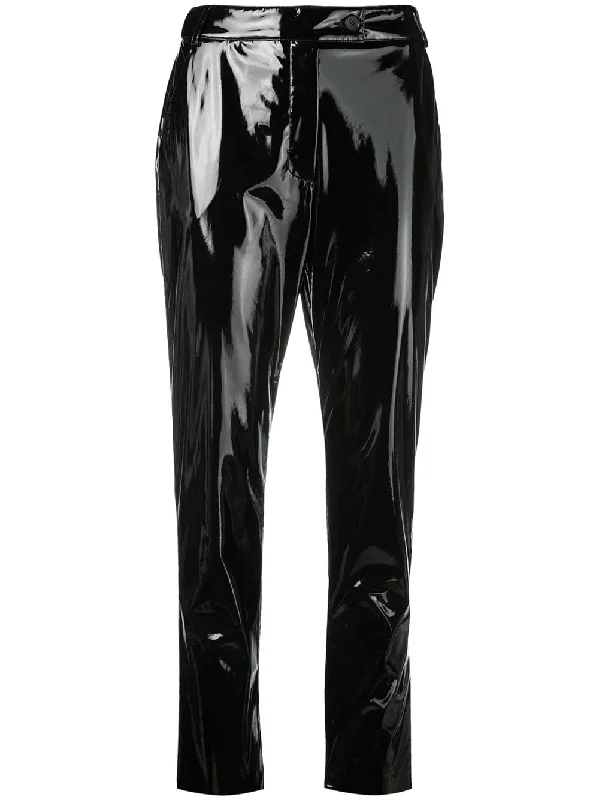 slim fit vinyl trousers Trousers Recommended Stylist