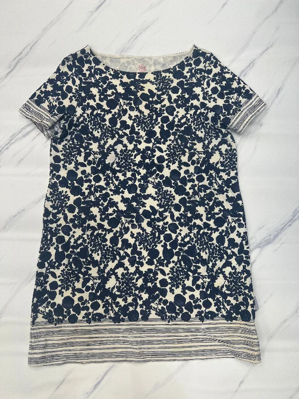 Dress Designer By Tory Burch In Blue & Cream, Size: L