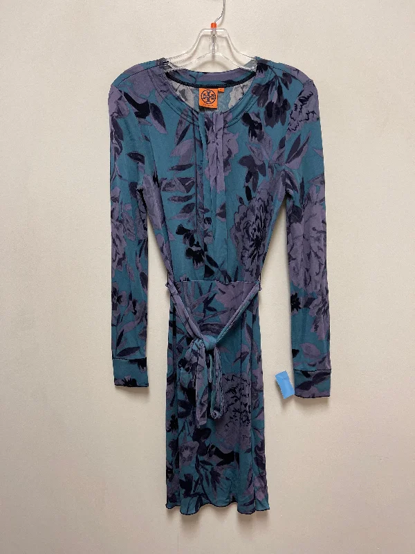 Dress Designer By Tory Burch In Blue & Purple, Size: Xs