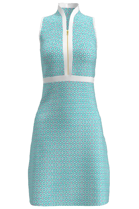 AB SPORT Women's Geo Print Golf Dress GD001-GEO2SFLP