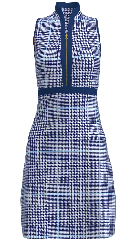 AB SPORT Women's Glen Plaid Print Golf Dress GD001-GPNB