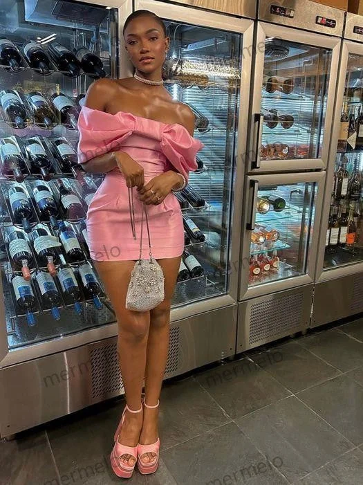 Pink Short Prom Dress Homecoming Dress