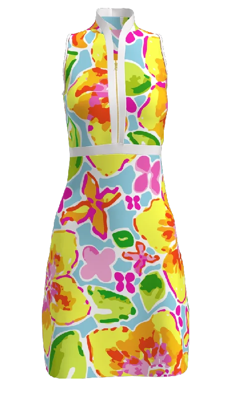 AB SPORT Women's Floral Print Golf Dress GD001-YWF