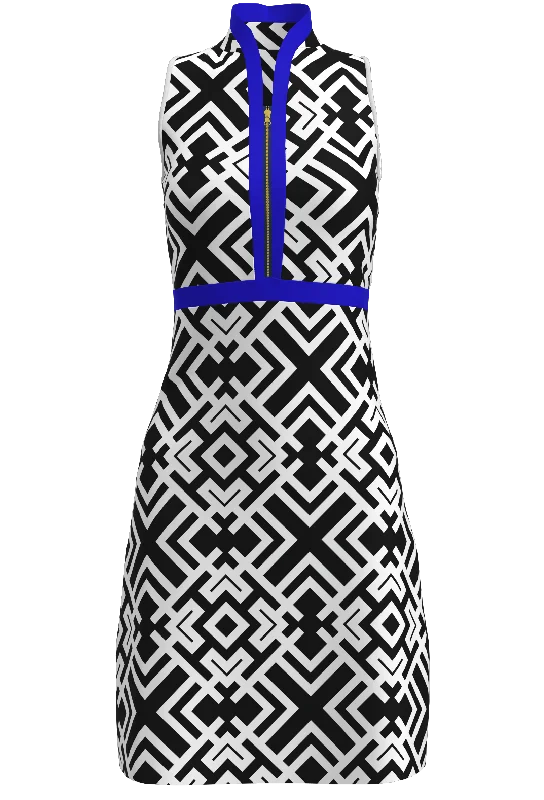 AB SPORT Women's Geo Print Golf Dress GD001-GEOWBR