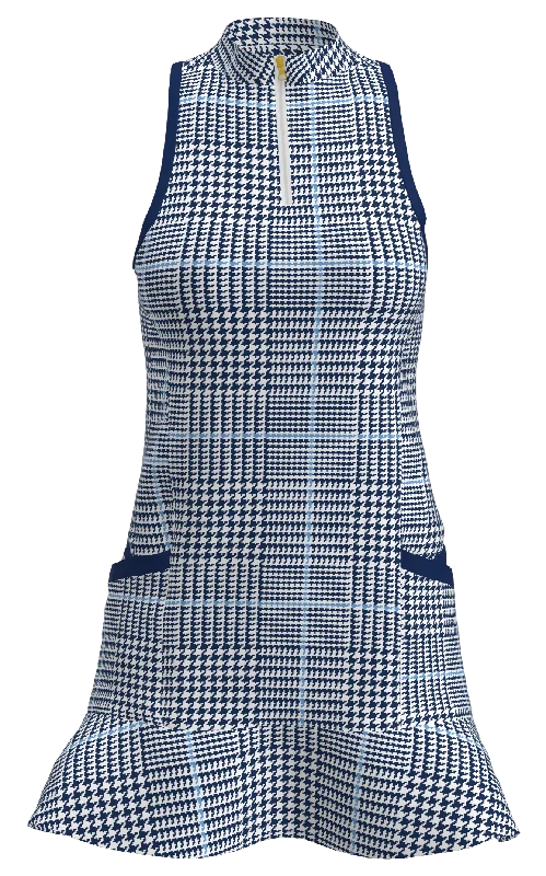 AB SPORT Women's Glen Plaid Print Golf Dress GD003-GPNB