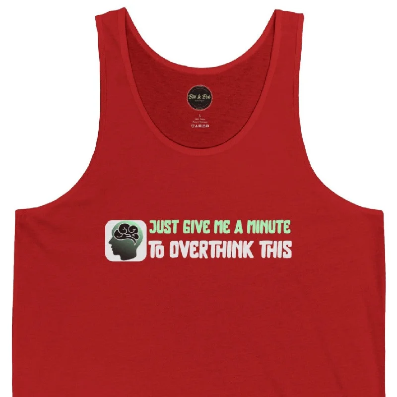 Overthink This Unisex Jersey Tank Polo Neck Jersey Top