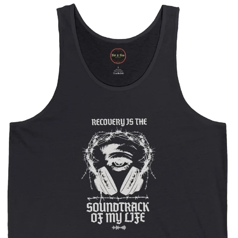 Recovery Soundtrack Unisex Jersey Tank Beige Jersey Tee