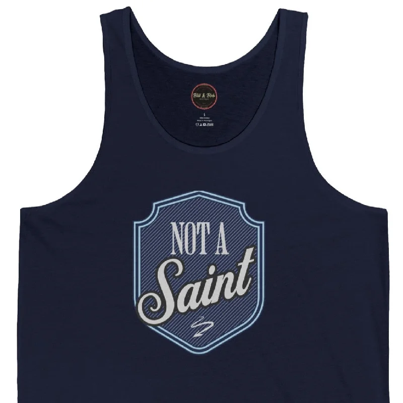 Not a Saint Unisex Jersey Tank Affordable Jersey Tee