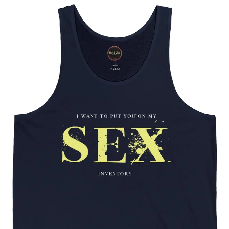 Sex Inventory Unisex Jersey Tank Minimalist Jersey Tee