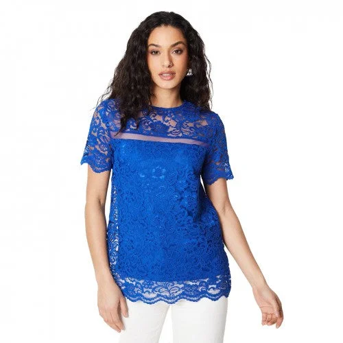 Principles Womens/Ladies Lace Jersey Lace Detail Top Floral Jersey Blouse