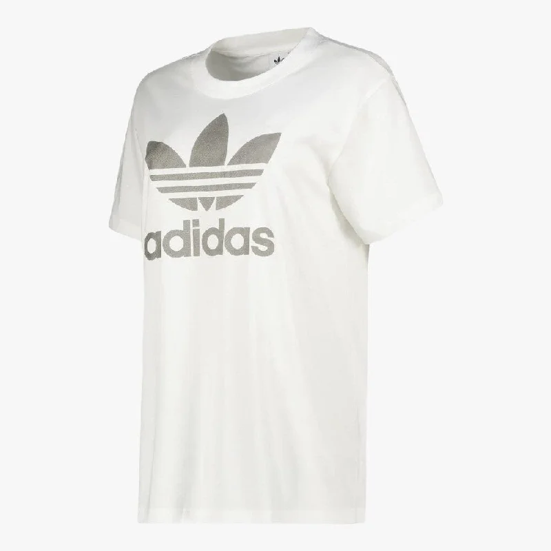 adidas Womens Tref T 2 Short Sleeve Tee White Front Pockets Side Pockets Patch Pockets