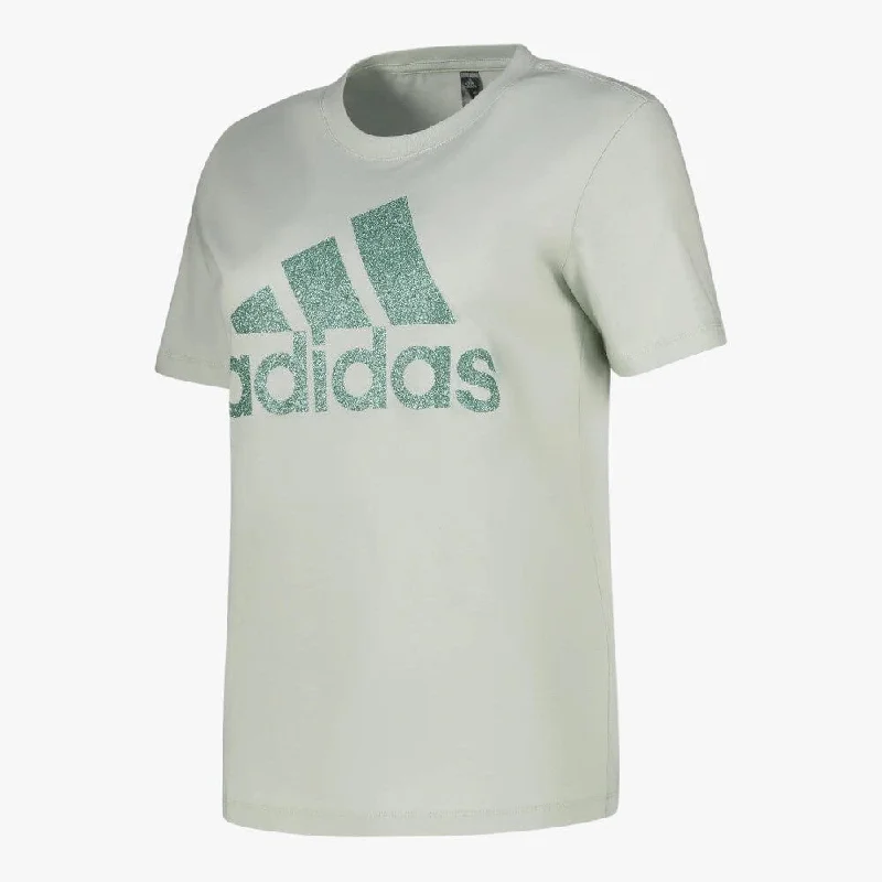 adidas Womens W Bl Foil Short Sleeve Tee Linen Green Plaid T-Shirt Polka Dot Checkered