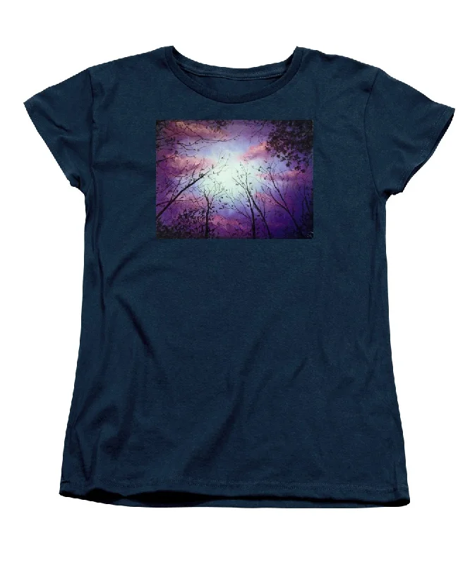 Dreamy Woods  - Women's T-Shirt (Standard Fit) Fleece Fabric Down Fabric Feather Fabric