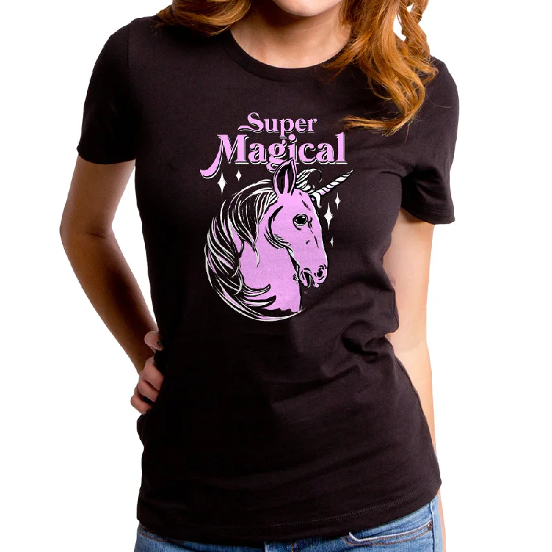 Super Magical Women's T-Shirt Seamless Knitted Crochet