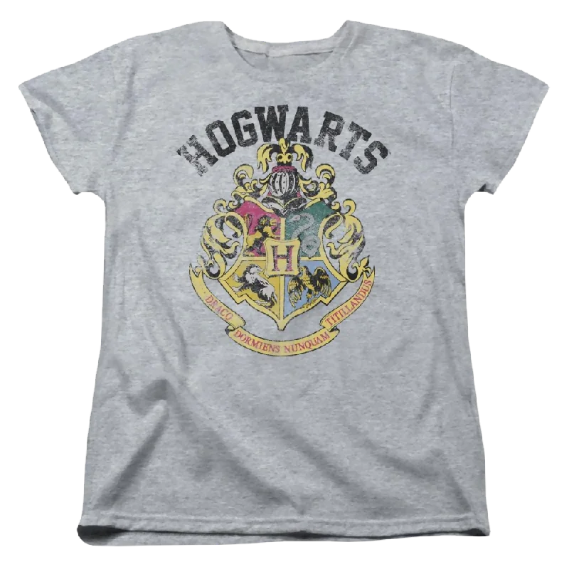 Harry Potter Hogwarts Crest Women's T-Shirt Faux Fur Fabric Real Fur Fabric Shearling Fabric