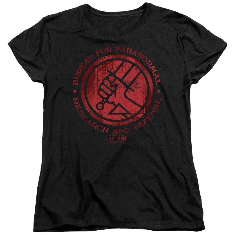 Hellboy Bprd Logo Women's T-Shirt Layered Multi-layer Single Layer