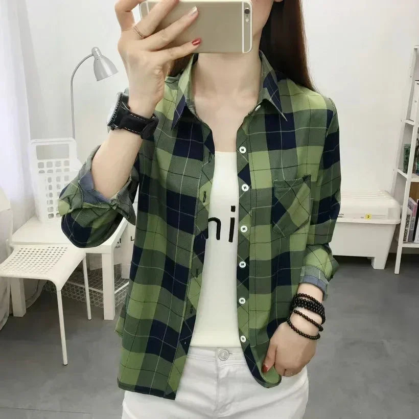 Green Plaid shirt