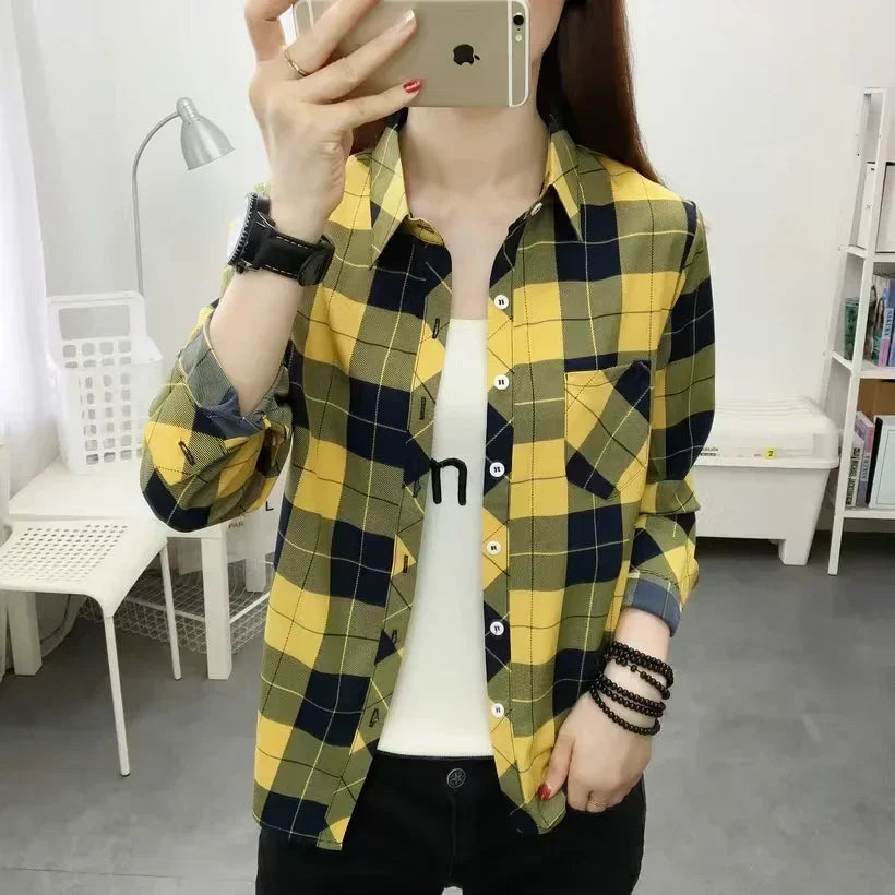 Yellow Plaid shirt