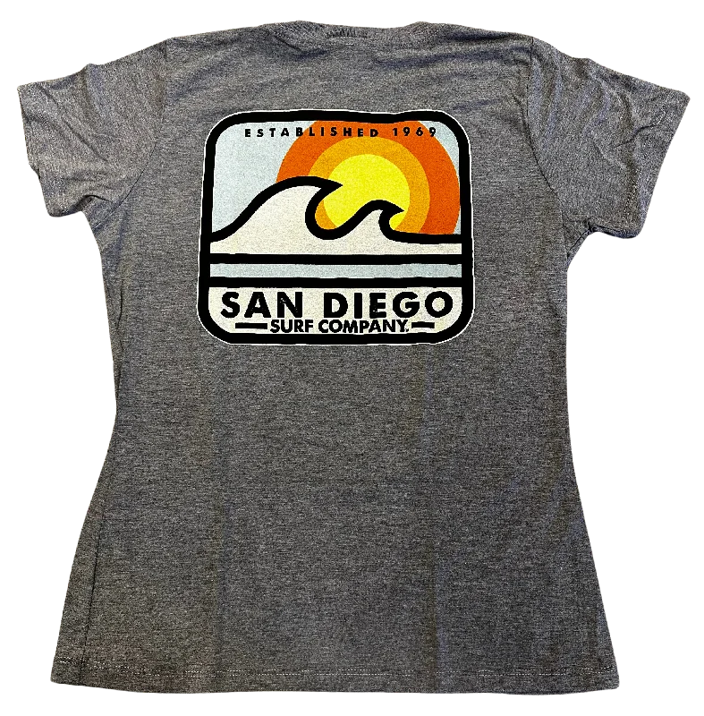 Pillow Talk Women's San Diego Surf Co. Tee Seamless Knitted Crochet