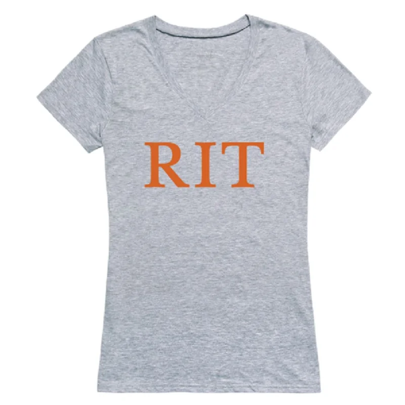 Rochester RIT Tigers Womens Seal T-Shirt Chenille Brocade Lace