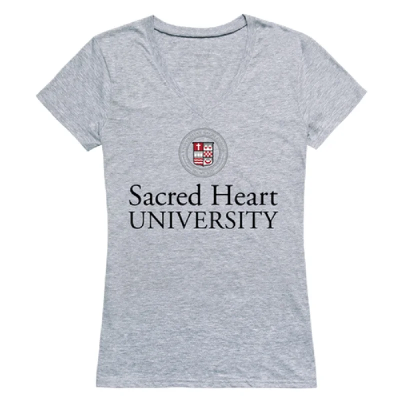 Sacred Heart Pioneers Womens Seal T-Shirt Chenille Blend Fleece Blend Nylon Blend