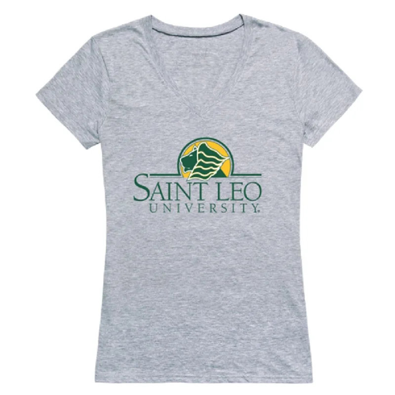 Saint Leo Lions Womens Seal T-Shirt Satin Fabric Silk Fabric Chiffon Fabric