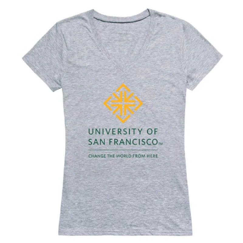 San Francisco Dons Womens Seal T-Shirt Wool Fabric Cashmere Fabric Tweed Fabric