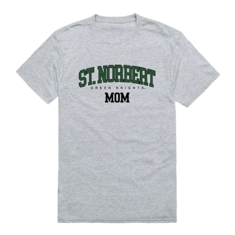St. Norbert College Green Knights Mom T-Shirts Polka Dot Checkered Tartan
