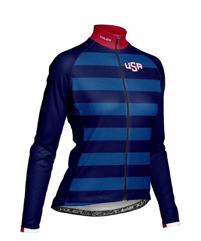 W. PELOTON THERMAL JERSEY - USACF Cotton Jersey Tee