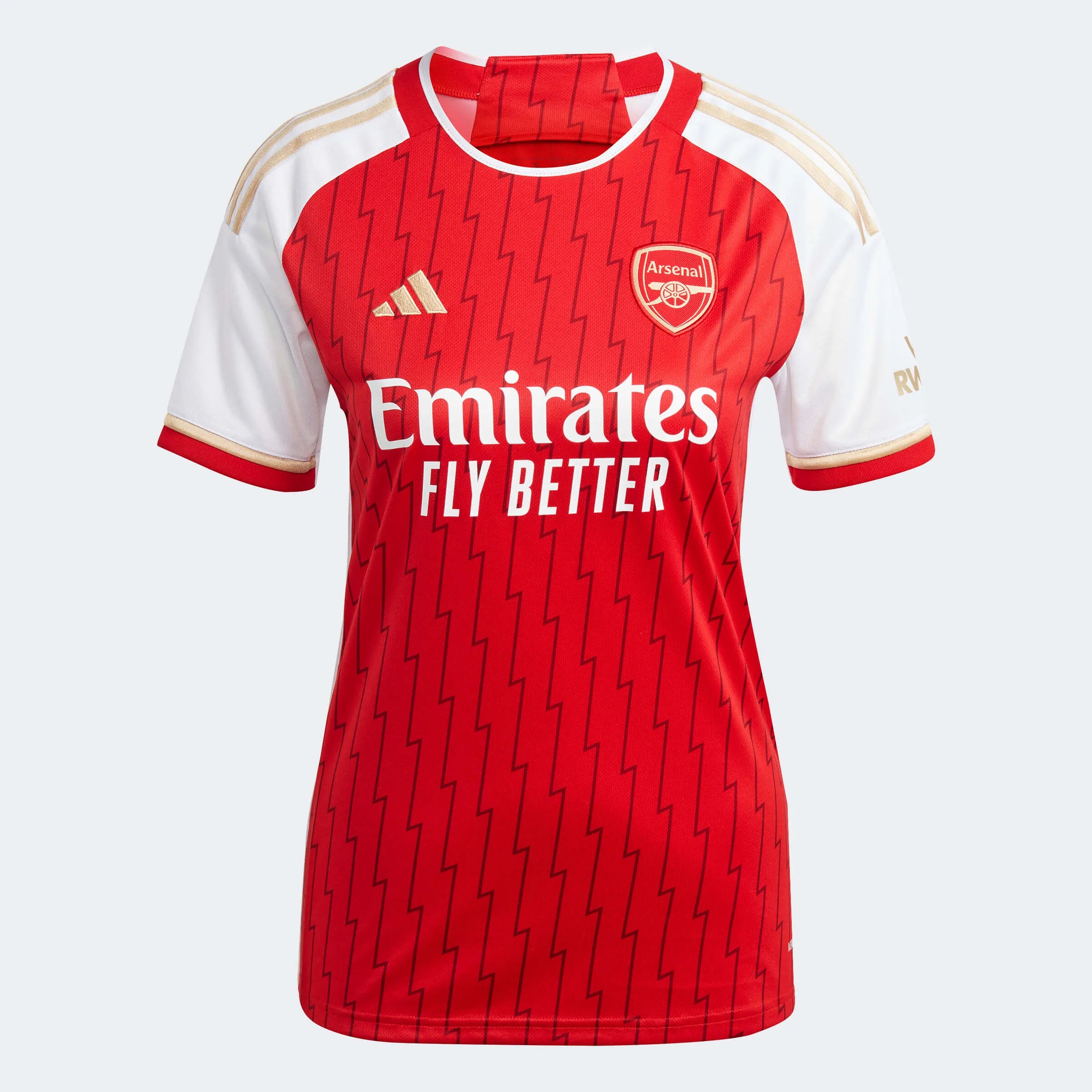 adidas 2023-24 Arsenal Women's Stadium Home Jersey Solid Color Jersey Shirt