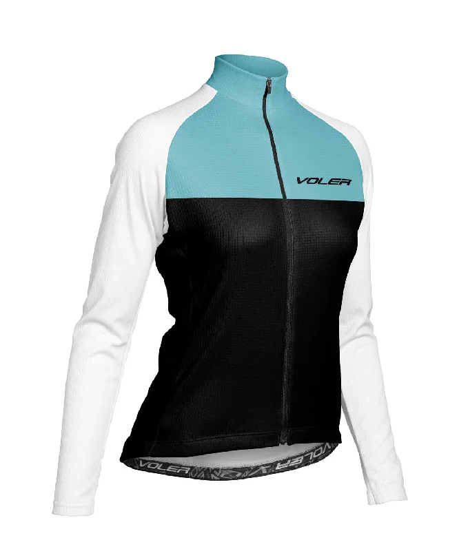 W. PELOTON THERMAL JERSEY - TEAM VOLER 25 Turquoise Jersey Tee