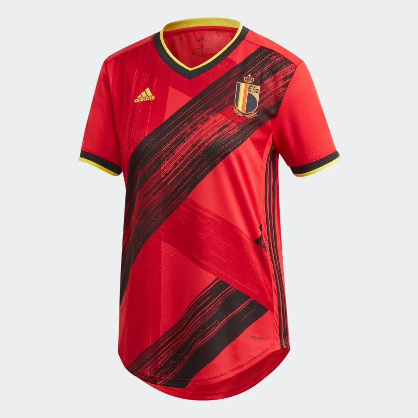 adidas 2020-21 Belgium WOMENS Home Jersey - Red-Black Ruby Red Jersey Shirt