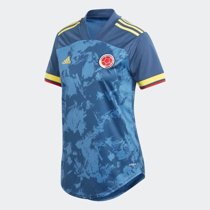 adidas 2020-21 Colombia Womens Away Jersey - Navy Burgundy Jersey Tee