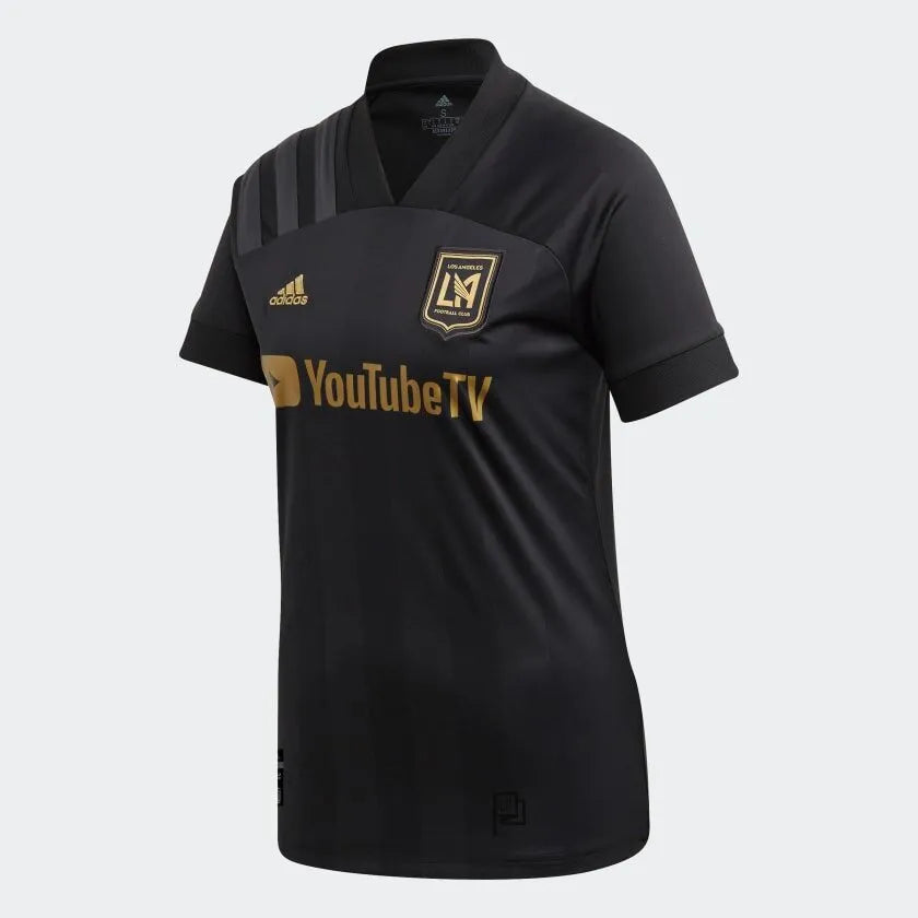 adidas 2020-21 LAFC womens Home Jersey - Black Jet Black Jersey Tee