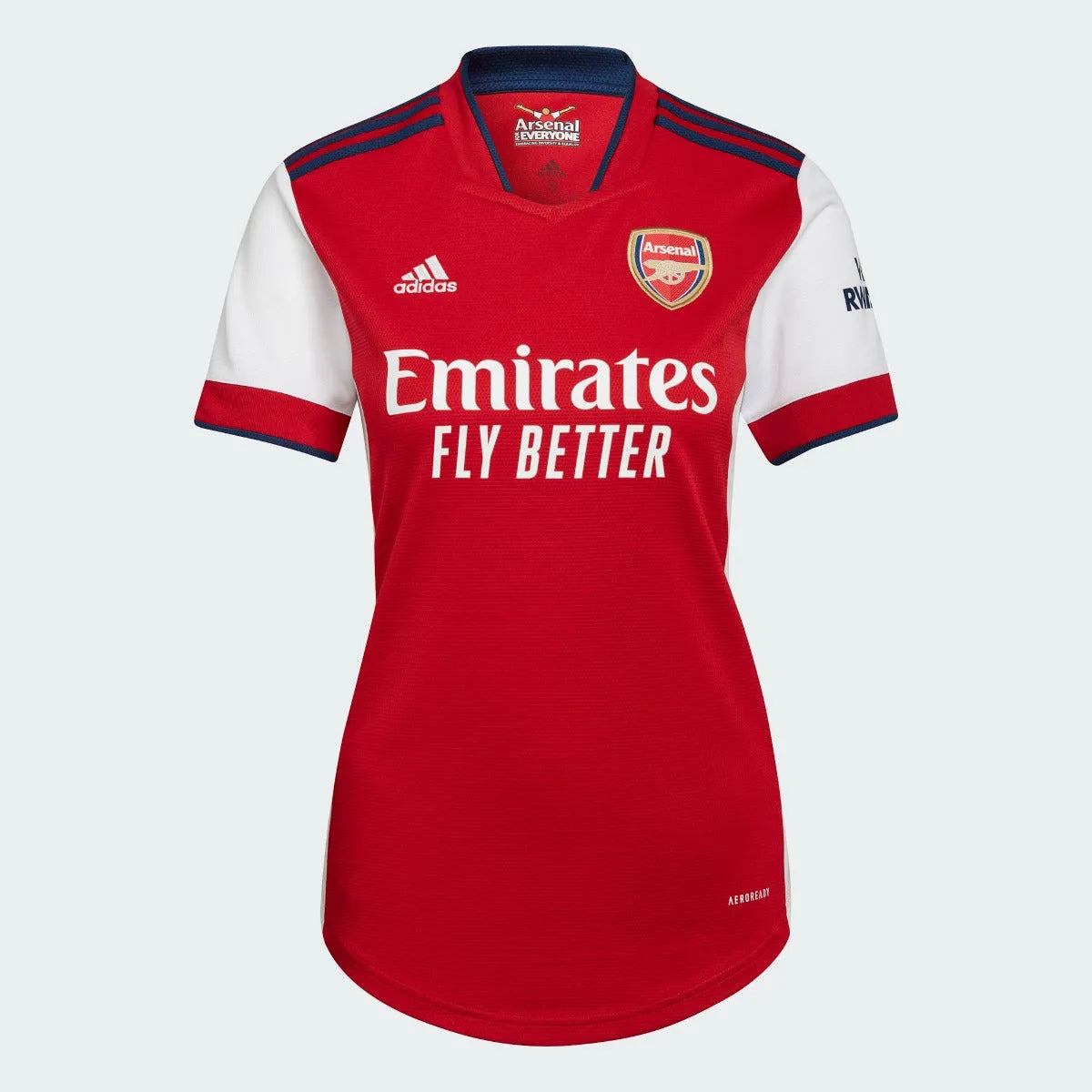 Adidas 2021-22 Arsenal Women Home Jersey - Red-Navy Premium Jersey Tee