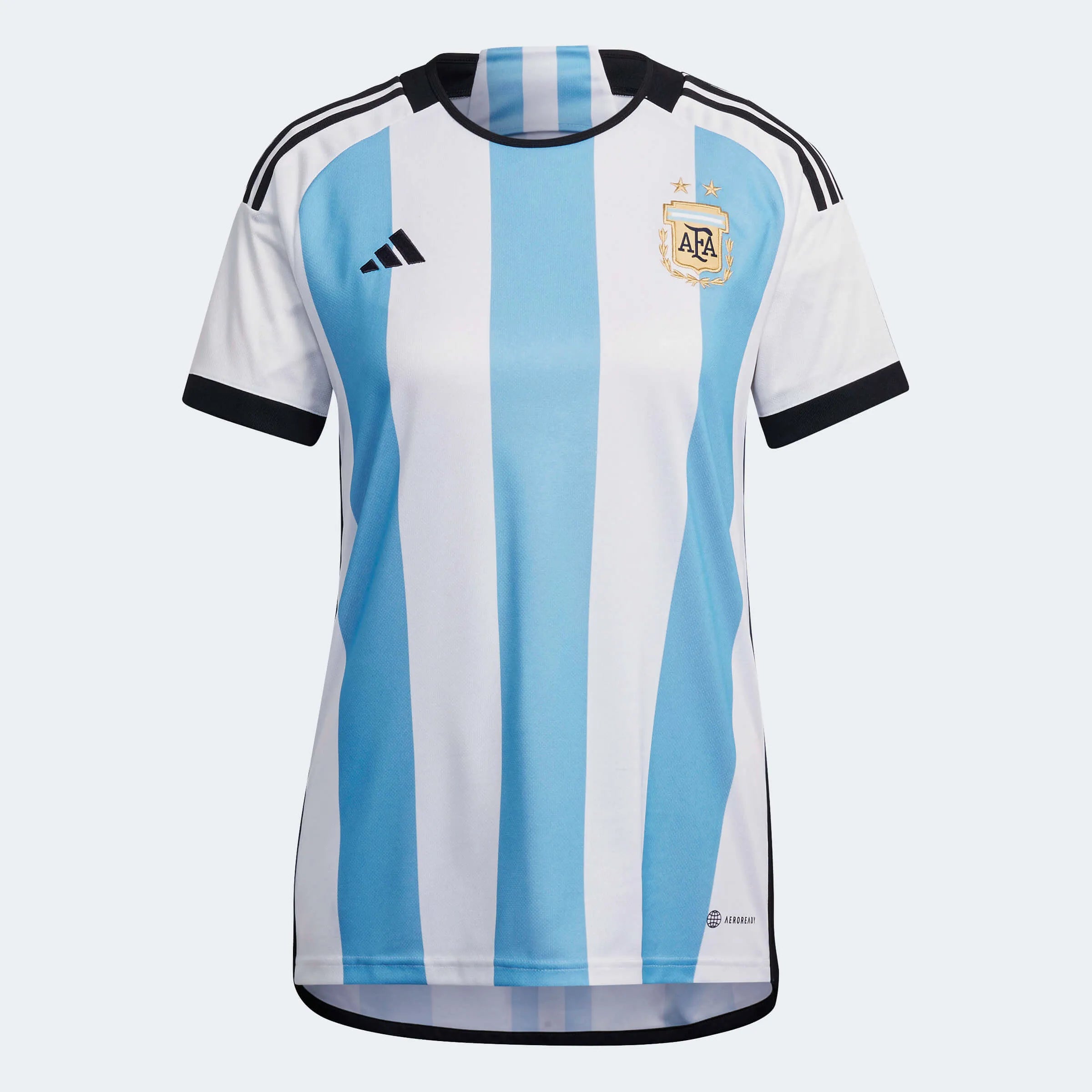 adidas 2022-23 Argentina Women's Home Jersey - White-Light Blue Polka Dot Jersey Shirt