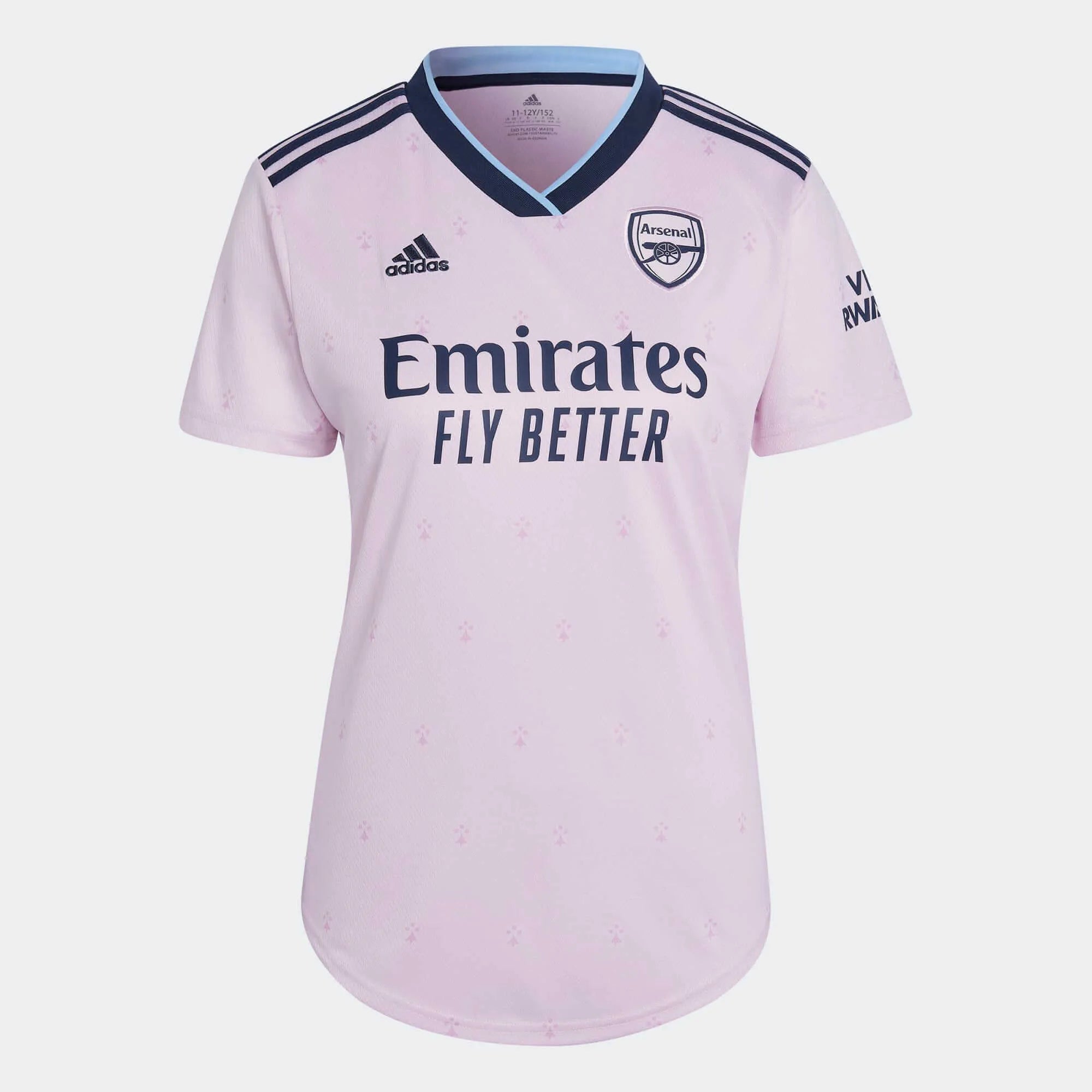 adidas 2022-23 Arsenal Women's Third Jersey - Clear Pink Vintage Jersey Tee