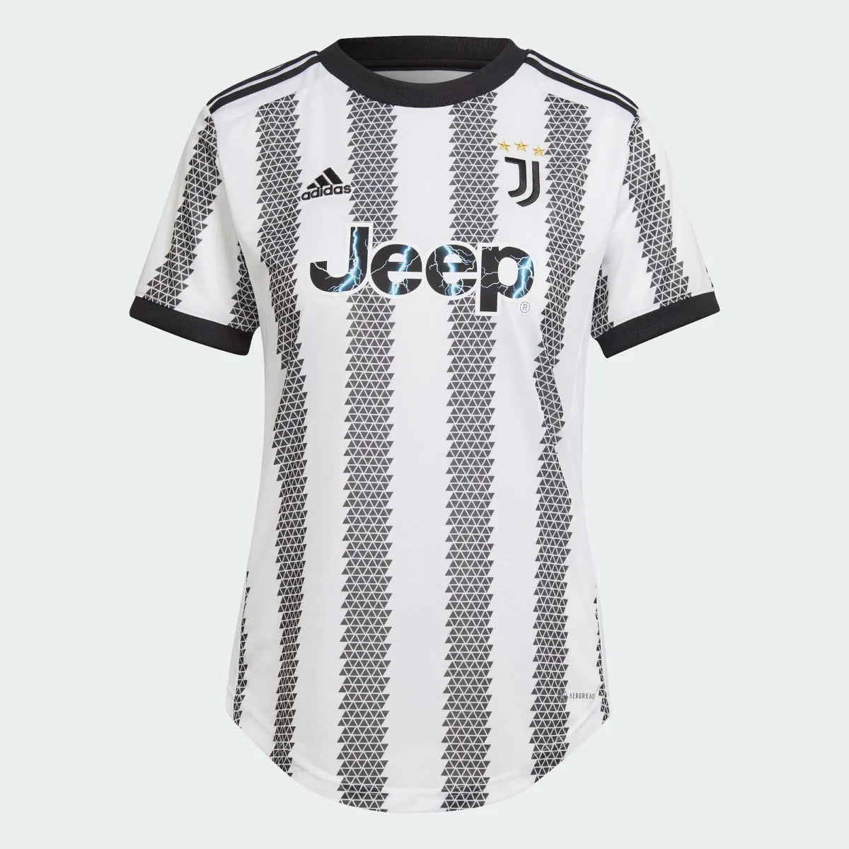 adidas 2022-23 Juventus Women's Home Jersey - White-Black Designer Jersey Tee