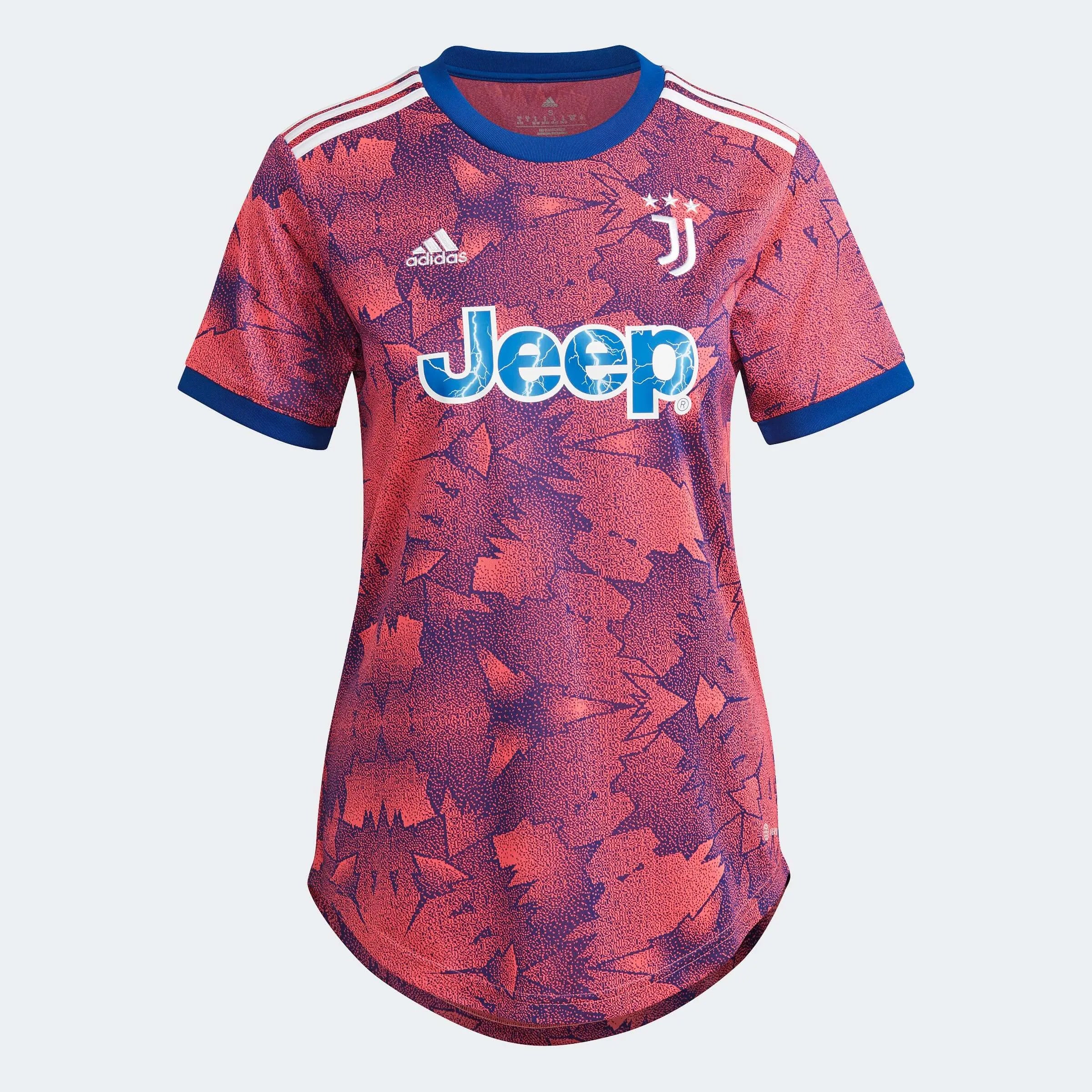 adidas 2022-23 Juventus Women's Third Jersey - Pink-Royal One Shoulder Jersey Shirt