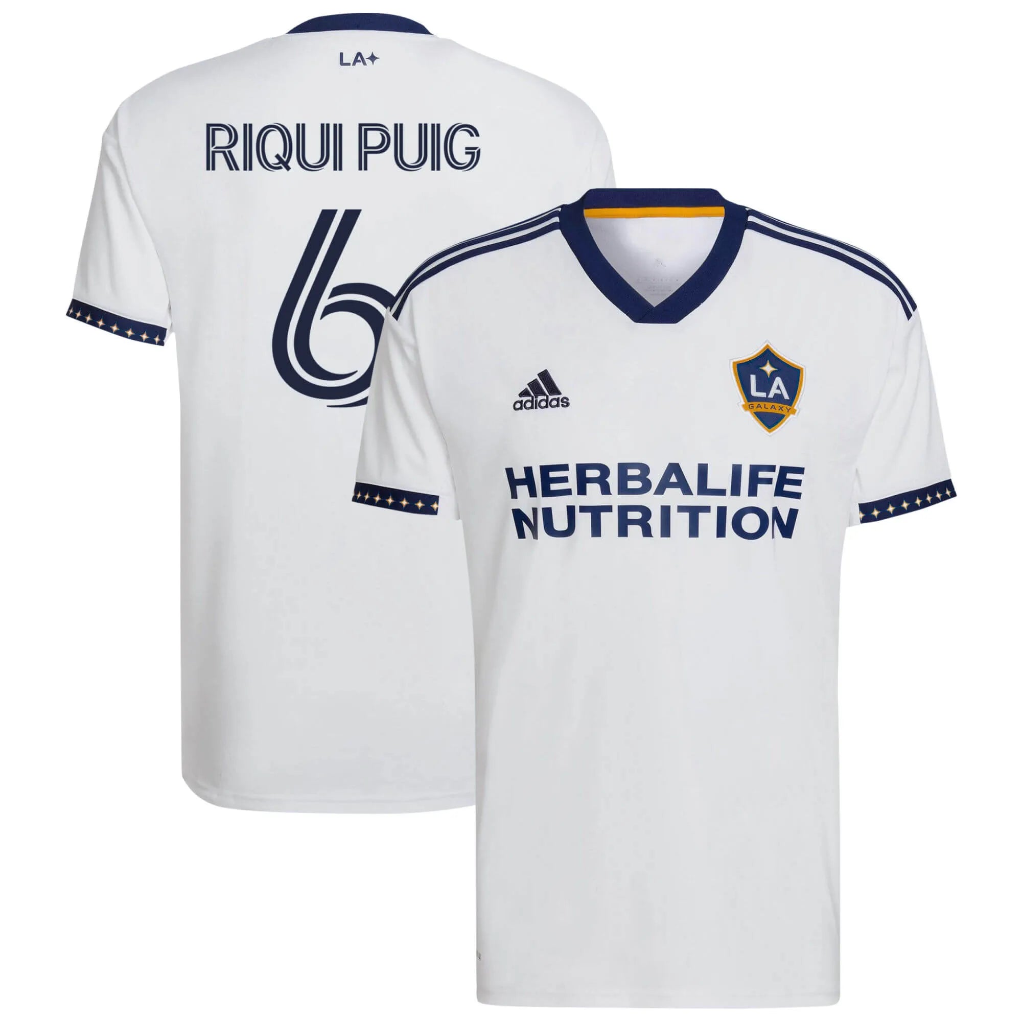 adidas 2022-23 LA Galaxy Women Home Jersey - White-Navy Casual Weekend Jersey Tee